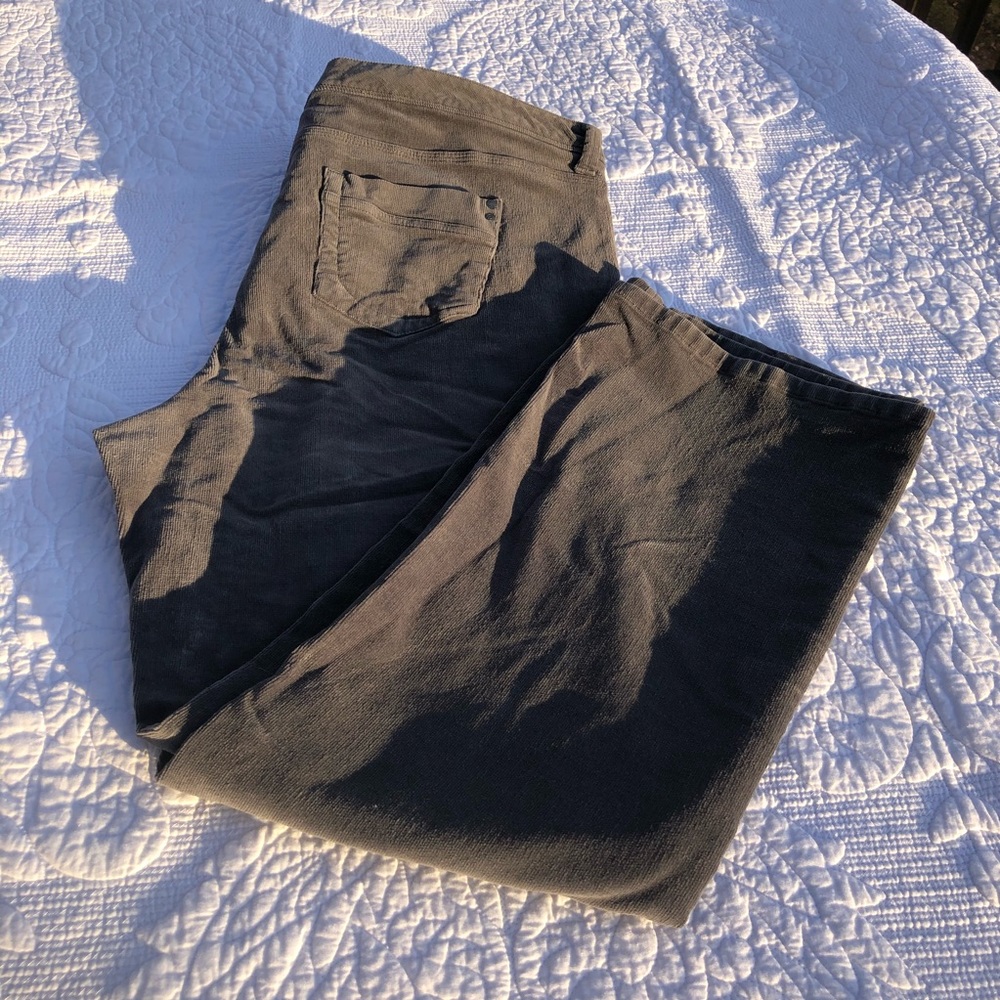 18W Sonoma Grey (Gray) Corduroy Pants, Bootcut